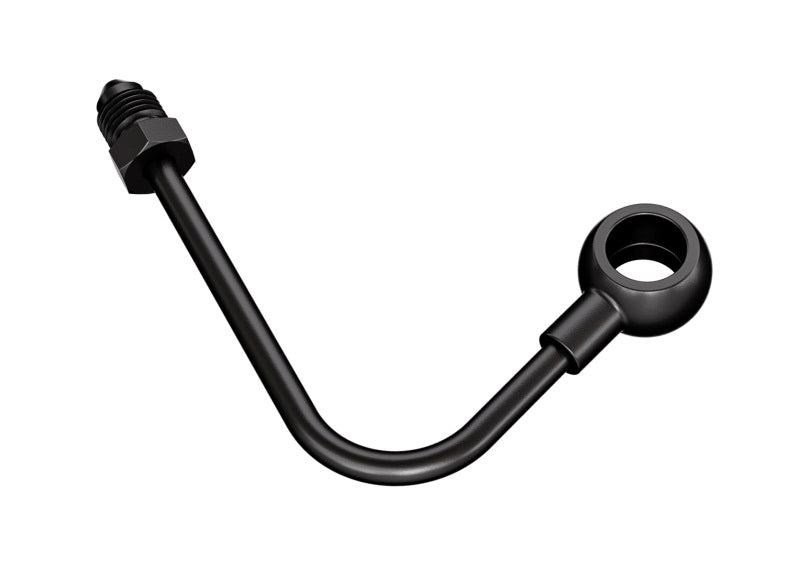Goodridge 11-17 Harley Davidson Softail Models Front ABS Banjo Adaptor - Black-thumbmail-1