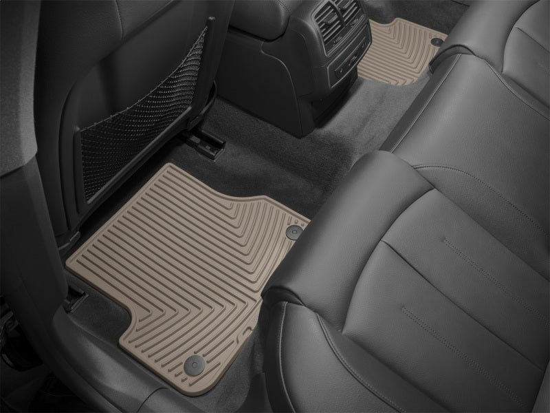 WeatherTech 12+ Audi A6/S6 Rear Rubber Mats - Tan-thumbmail-3