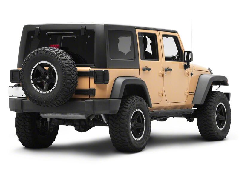 Raxiom 07-18 Jeep Wrangler JK Axial Series JL Style LED Tail Lights- Black Housing- Smoked Lens-thumbmail-6