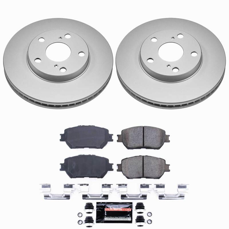 Power Stop 02-06 Toyota Camry Front Z23 Coated Brake Kit-thumbmail-1