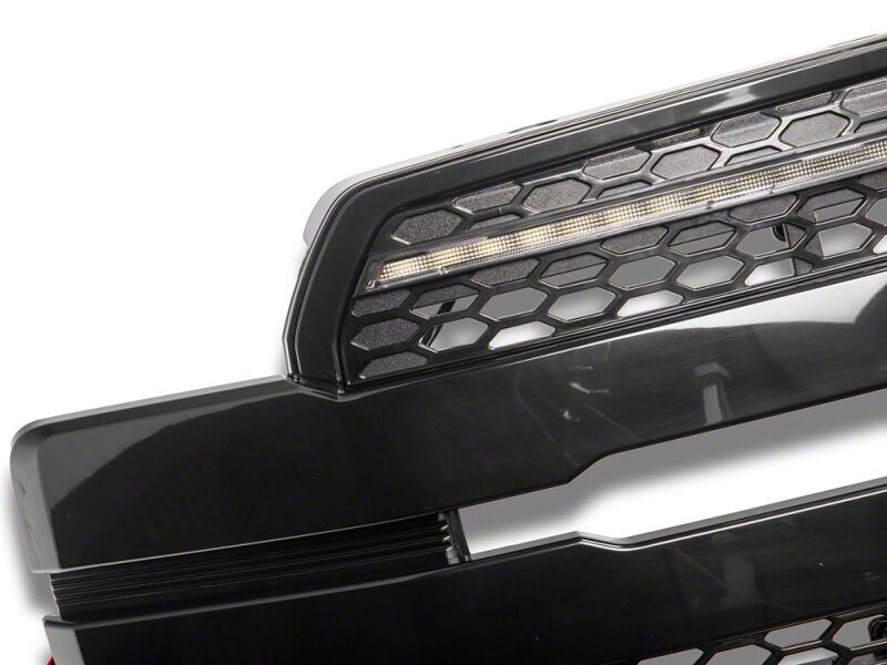 Raxiom 18-20 Ford F-150 CXR Series LED Upper Replacement Grille with White DRL- Black-thumbmail-4