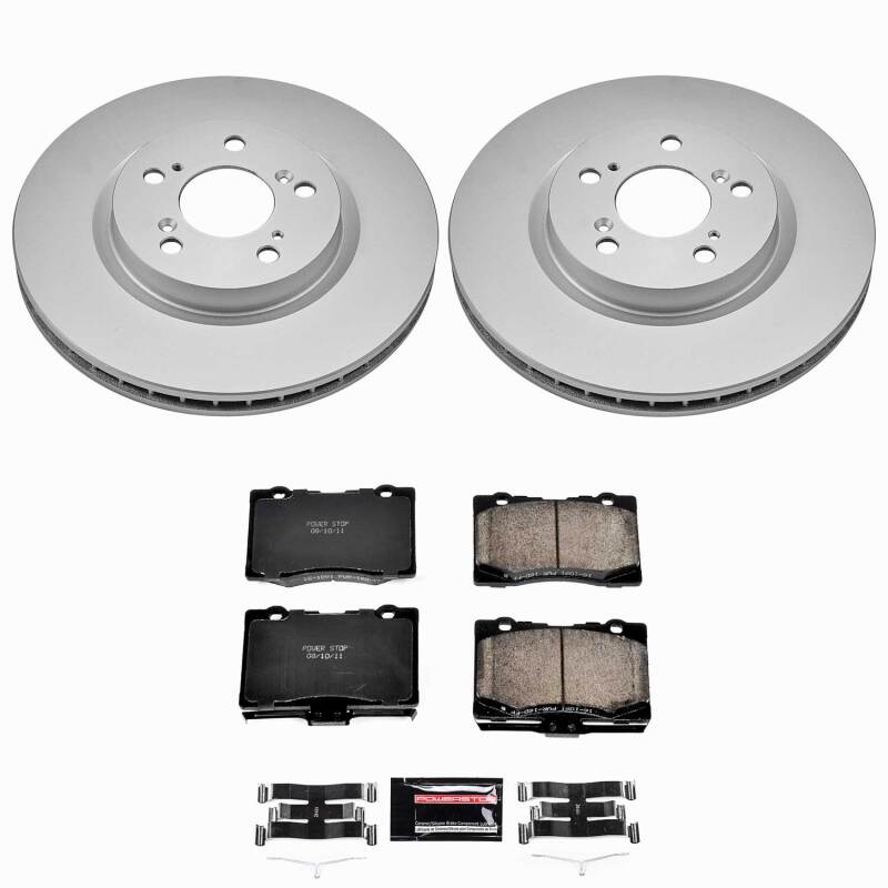 Power Stop 05-12 Acura RL Front Z23 Coated Brake Kit-thumbmail-1