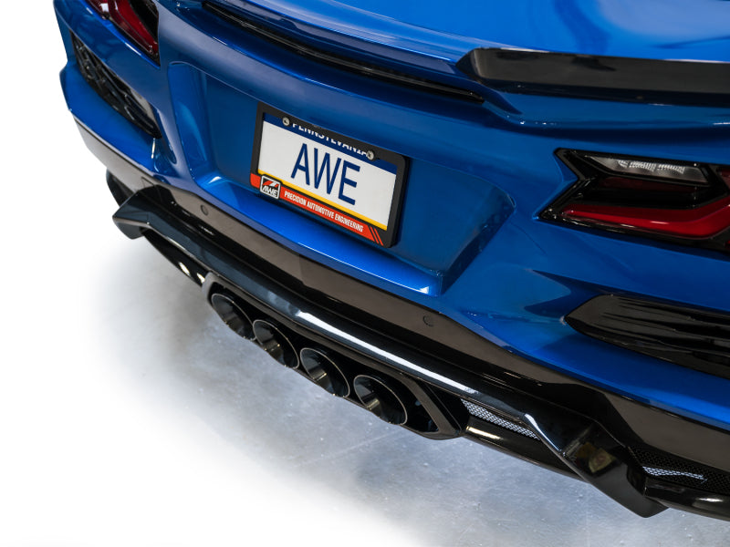 AWE 2023 C8 Corvette Z06 SwitchPath Cat-Back Exhaust - Diamond Black Tips-thumbmail-8