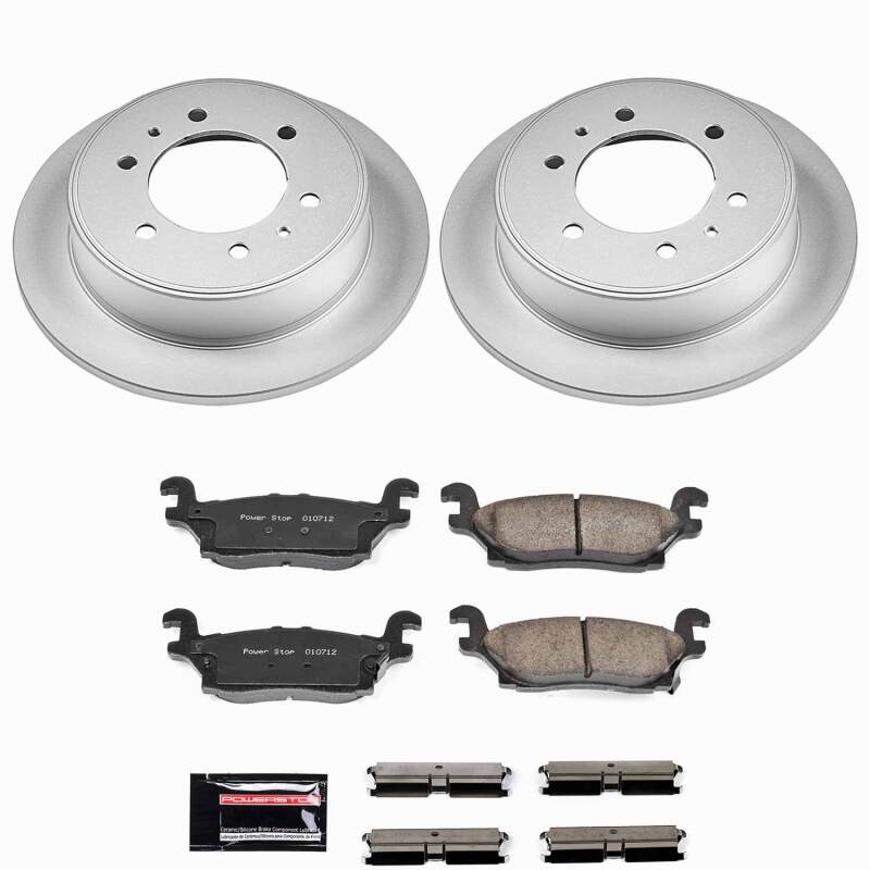 Power Stop 06-10 Hummer H3 Rear Z23 Coated Brake Kit-thumbmail-1