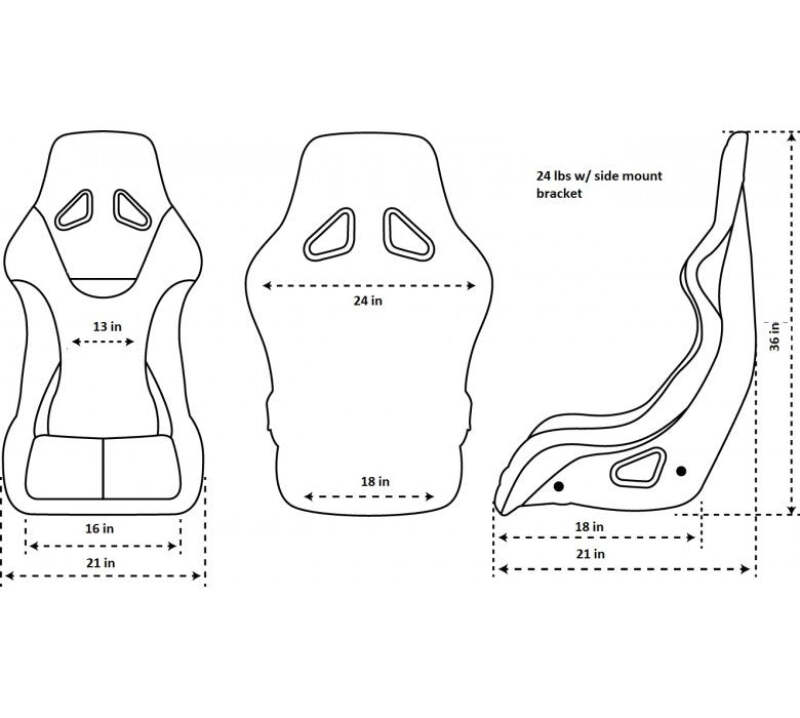NRG FRP Bucket Seat ULTRA Edition W/ Grey Pearlized Back / Teal Microfiber Material - Large-thumbmail-1