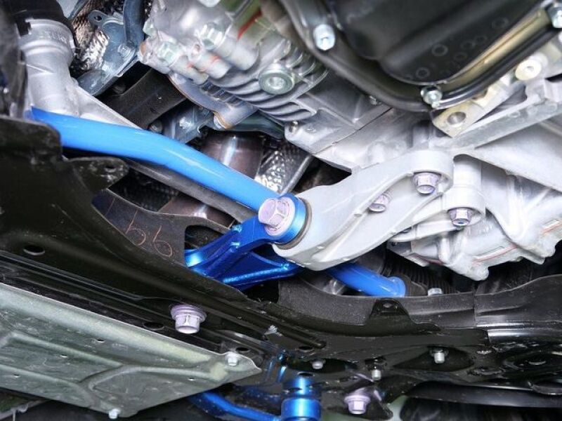 Cusco Billet Aluminum Engine Pitching Stop w/HD Rubber, 2021+ Toyota GR Yaris Billet Blue-thumbmail-2
