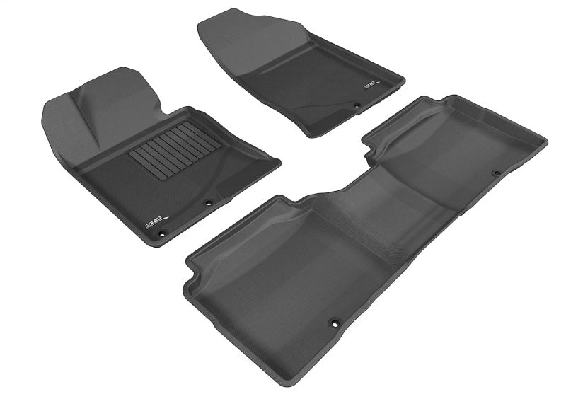 3D MAXpider 2011-2015 Kia Optima Kagu 1st & 2nd Row Floormats - Black