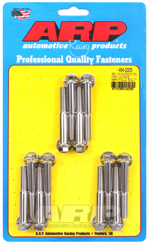 ARP SB Ford 351W SS Hex Intake Manifold Bolt Kit-thumbmail-1