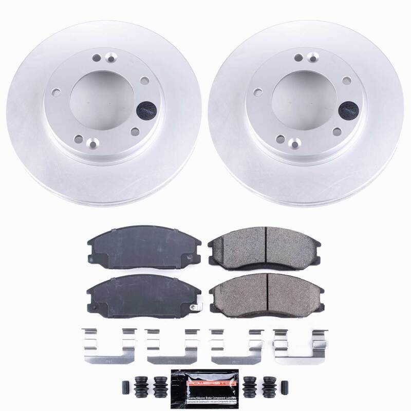 Power Stop 07-09 Kia Sorento Front Z23 Coated Brake Kit-thumbmail-1