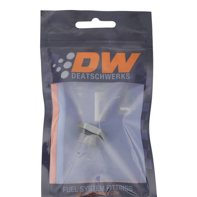 DeatschWerks 8AN ORB Male Plug Fitting with 1/8in NPT Gauge Port - Anodized DW Titanium-thumbmail-2