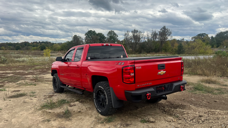 Fishbone Offroad 07-18 Chevrolet Silverado 1500/2500/3500 Double Cab Oval Side Steps -Black Textured-thumbmail-10