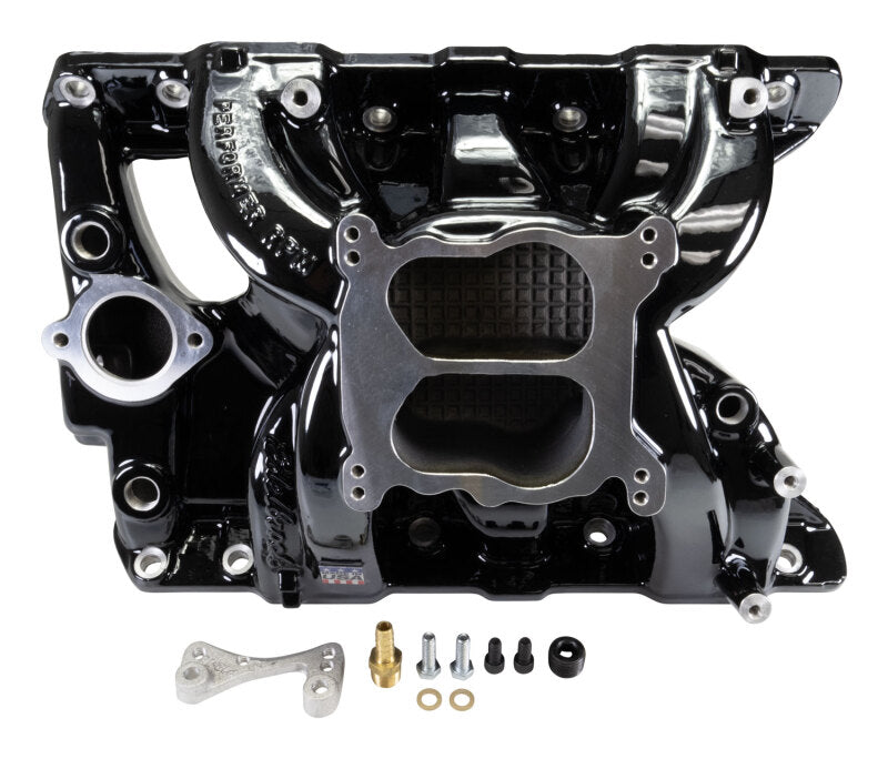 Edelbrock Pontiac 326-455 Performer RPM Intake Manifold - Black Plasma Finish-thumbmail-1
