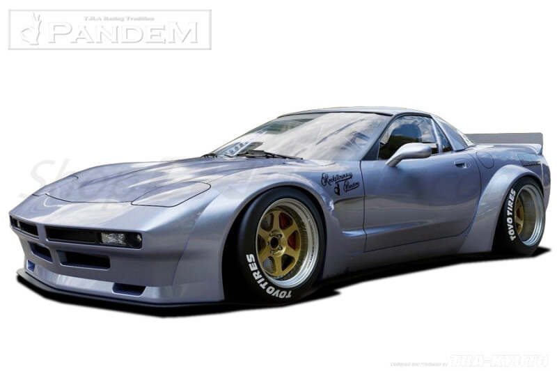 GReddy Pandem 97-04 Chevrolet Corvette C5 Fastback Coupe Rocket Bunny Full Widebody Aero Kit w/ Wing-thumbmail-1
