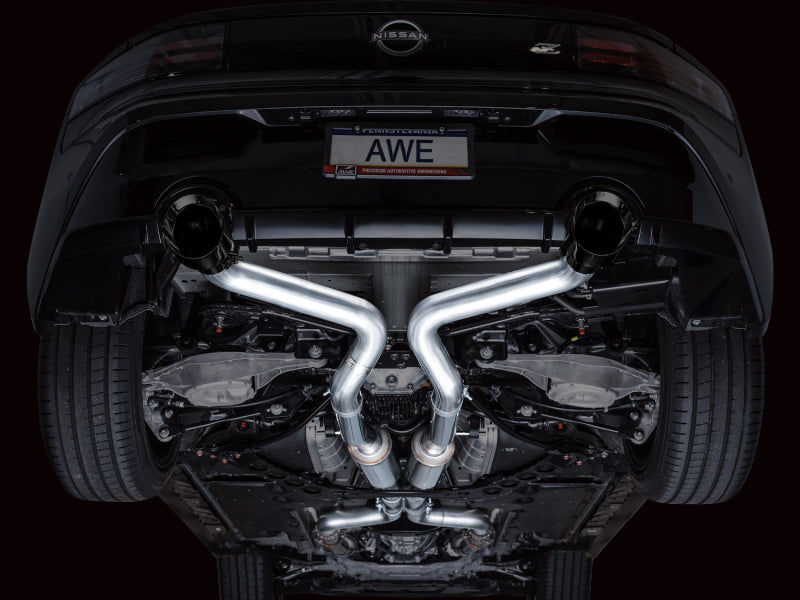 AWE 2023 Nissan Z RZ34 RWD Track Edition Catback Exhaust System w/ Diamond Black Tips-thumbmail-6