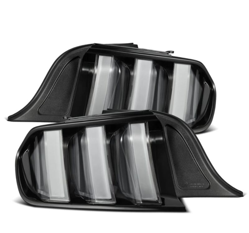 AlphaRex 15-23 Ford Mustang NOVA-Series Prismatic LED Tail Lights Black-Clear-thumbmail-1
