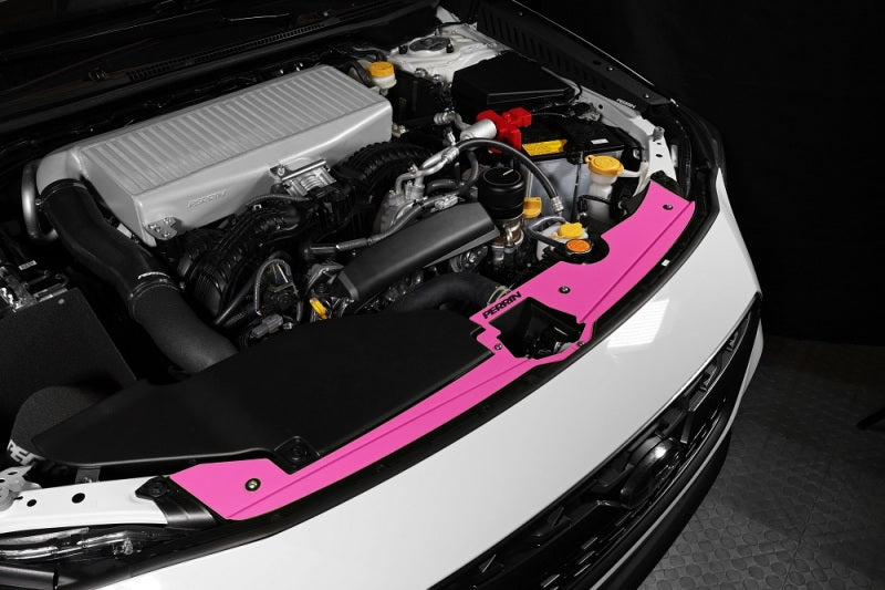Perrin 22-23 Subaru WRX Radiator Shroud - Hyper Pink-thumbmail-4