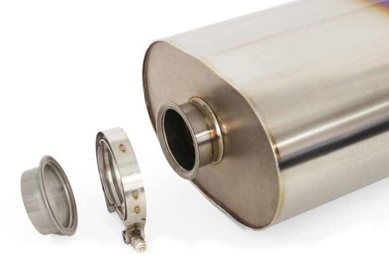 GReddy - Universal Titanium Oval Muffler 2.5in ID Muffler Inlet-thumbmail-6