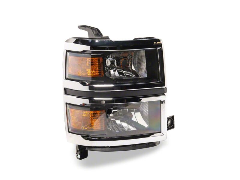 Raxiom 14-15 Chevrolet Silverado 1500 OE Style Headlights/ Chrome Trim- Black - Clear Lens-thumbmail-6