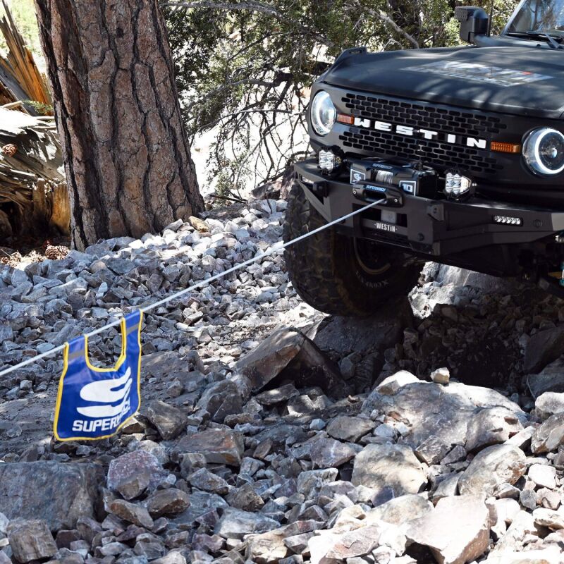 Superwinch 10000 LBS 12V DC 3/8in x 54ft Synthetic Rope Scorpion 10000SR Winch - Black Powdercoat-thumbmail-10