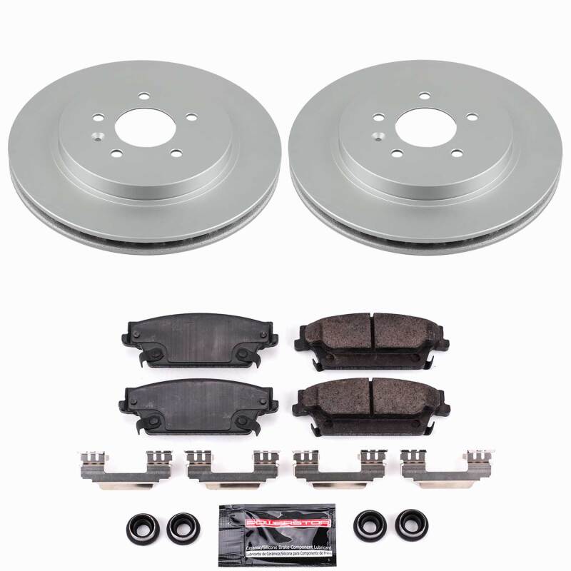 Power Stop 06-07 Cadillac CTS Rear Z23 Coated Brake Kit-thumbmail-1
