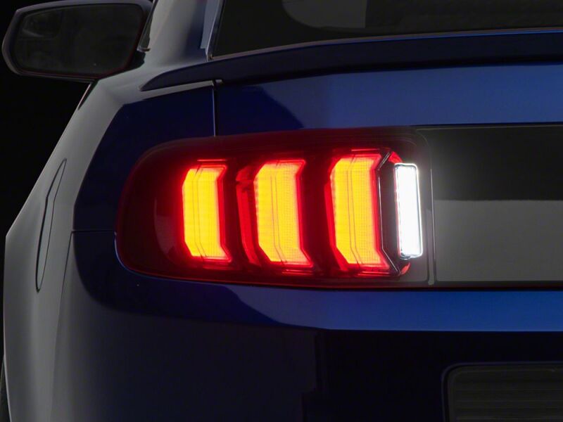 Raxiom 13-14 Ford Mustang CXR Series LED Tail Lights- Black Housing- Smoked Lens-thumbmail-5