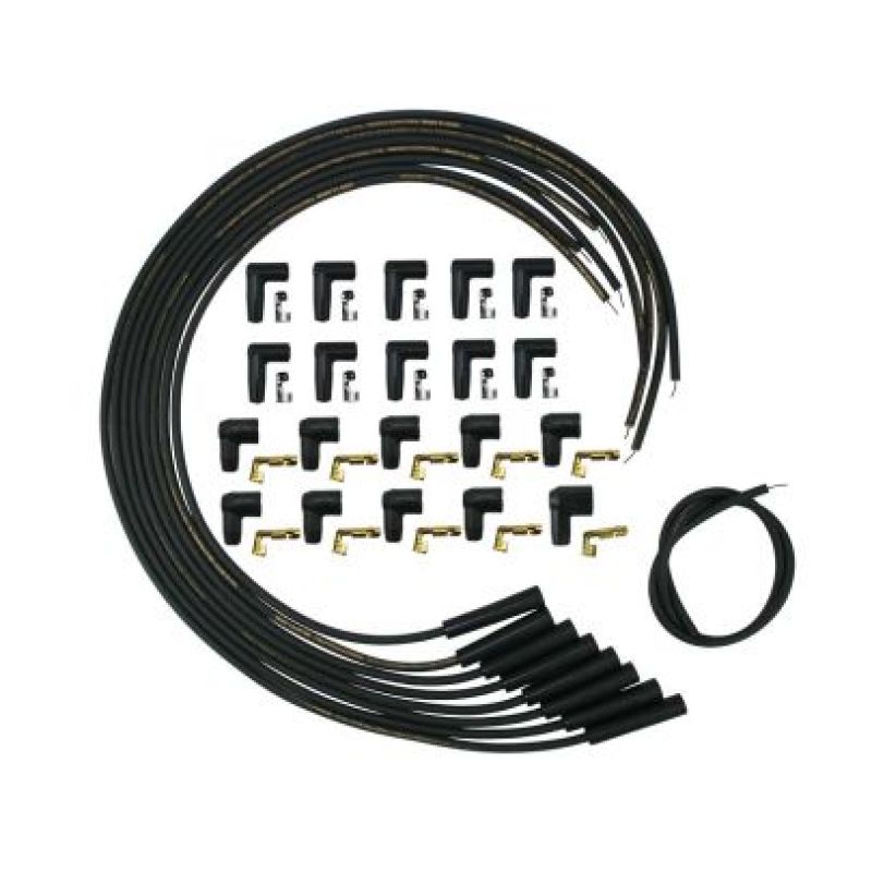 Moroso Universal Mag Tune 90 Degree Ignition Wire Set - Black-thumbmail-1