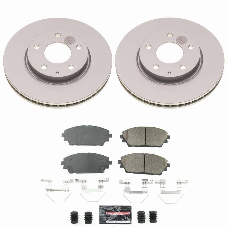 Power Stop 19-25 Mazda 3 Front Z23 Coated Brake Kit-thumbmail-1