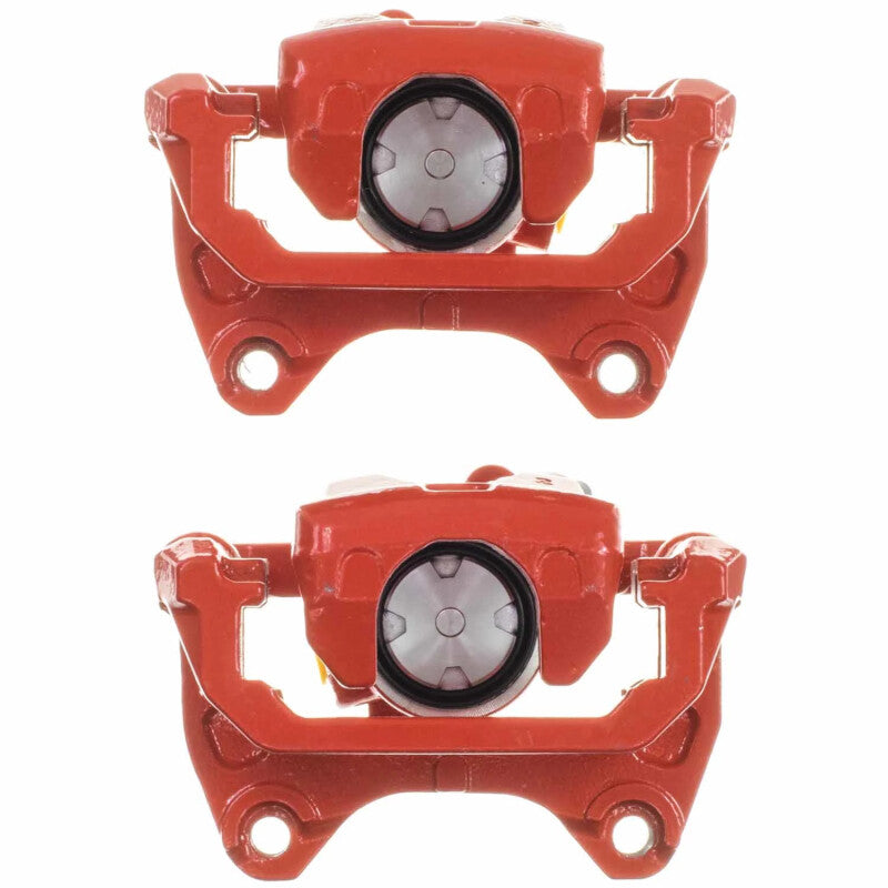 Power Stop 16-25 Mazda CX-5 Rear Red Caliper w/Bracket (Pair)-thumbmail-1