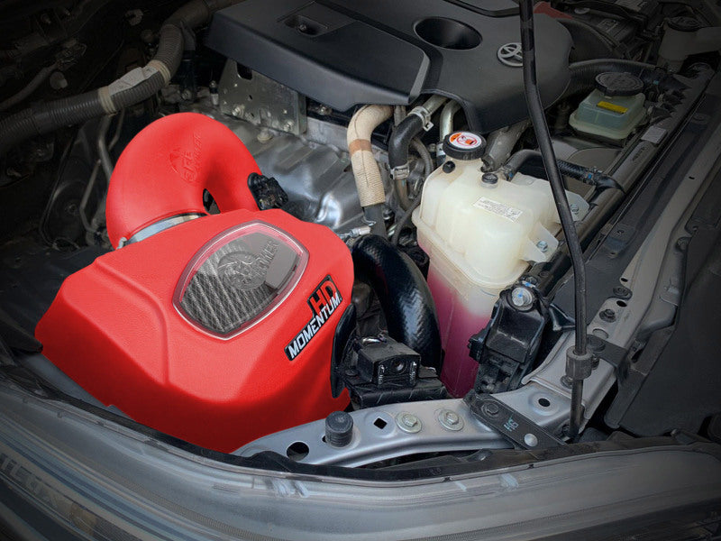 aFe 15-25 Toyota Hilux L4-2.4/2.8L (td) Momentum HD Cold Air Intake System Red w/ Pro DRY S Filter-thumbmail-2