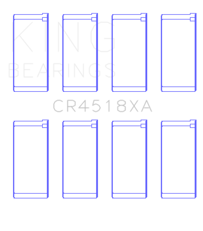 King Engine Bearings Hyundai/Kia D4Cb (Size +0.25mm) Connecting Rod Bearing Set-thumbmail-2