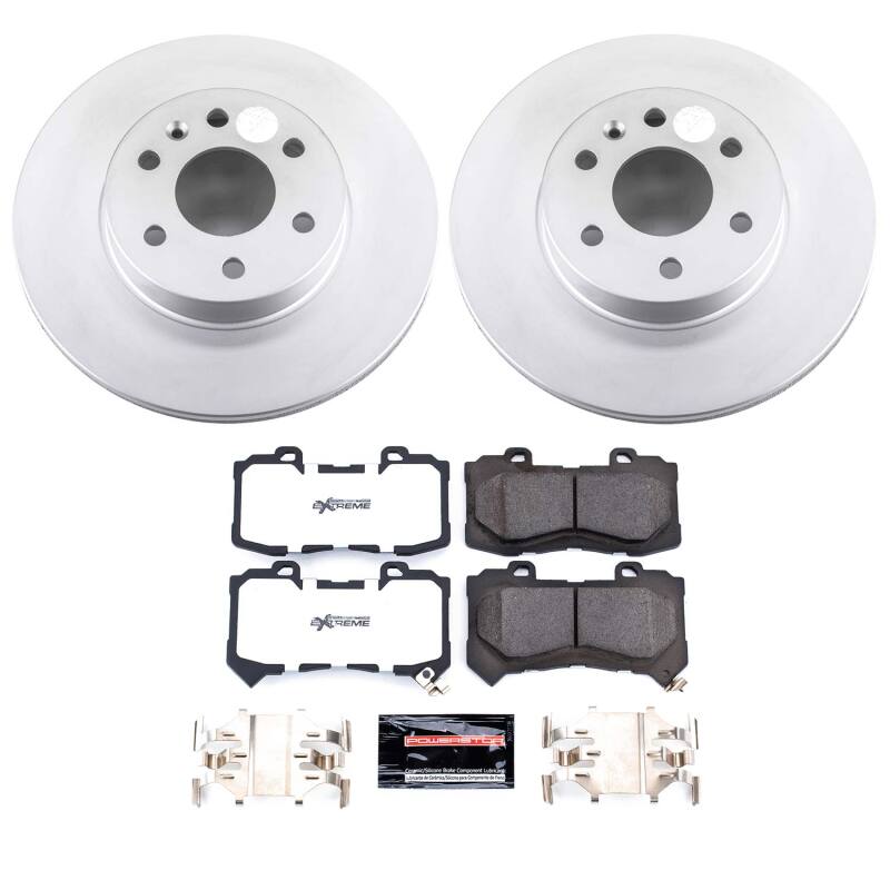 Power Stop 15-20 Chevrolet Colorado Front Z36 Coated Truck & Tow Brake Kit-thumbmail-1