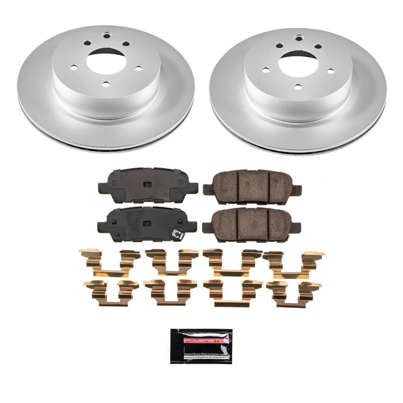 Power Stop 2009 Nissan 370Z Rear Z17 Coated Brake Kit-thumbmail-1