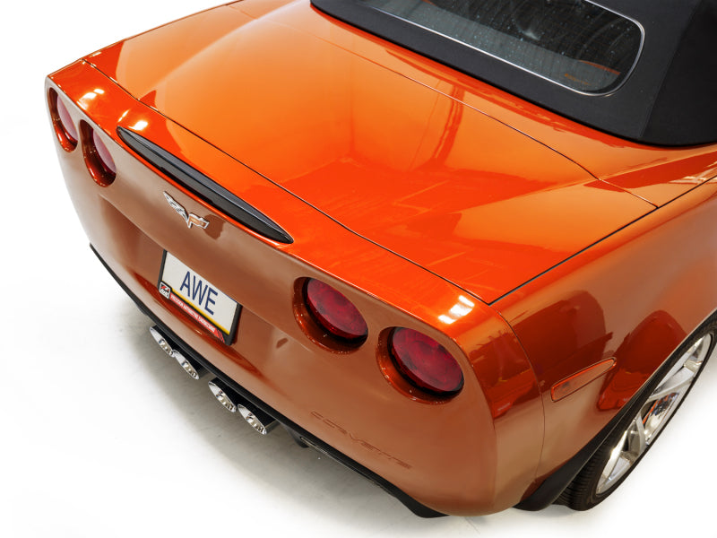 AWE Tuning 05-07 C6 Chevrolet Corvette 6.0L Touring Edition Axleback Exhaust w/ Chrome Silver Tips-thumbmail-7