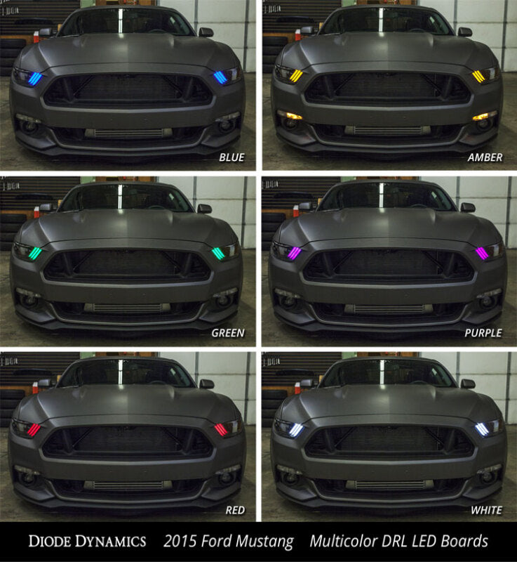 Diode Dynamics 15-17 Ford Mustang RGBW DRL LED Boards-thumbmail-2