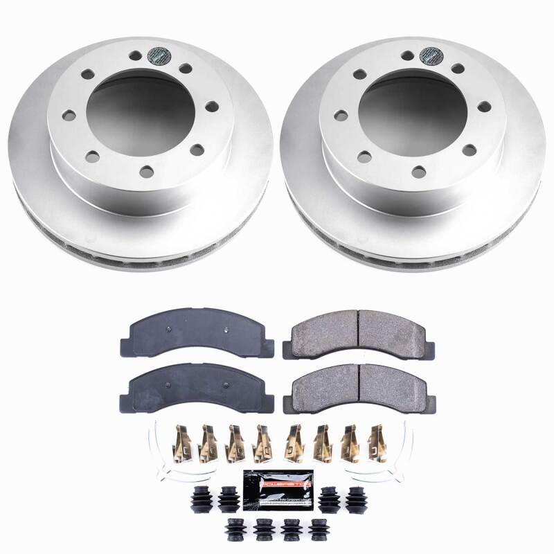 Power Stop 1999 Ford F-250 Super Duty Front Z23 Coated Brake Kit-thumbmail-1