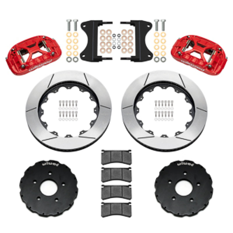 Wilwood kit front XRS6R C7 vette 2014-UP 14.00 rotor GT red-thumbmail-1