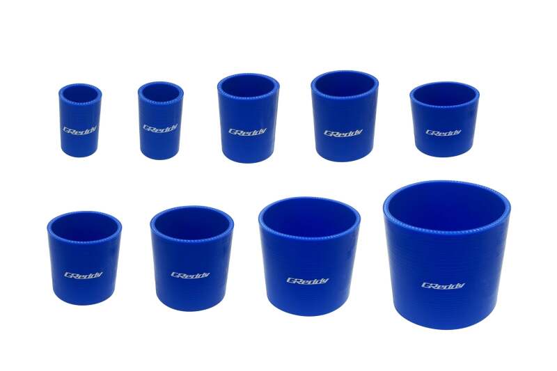 GReddy 80mm x 80mm Silicone Straight Hose - Blue-thumbmail-2