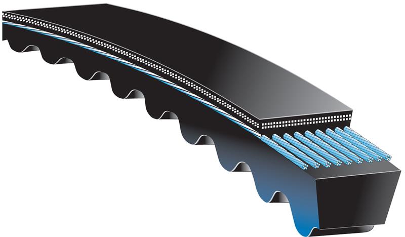 Gates Super HC Molded Notch V-Belt 3VX 3/8in x 50in-thumbmail-1