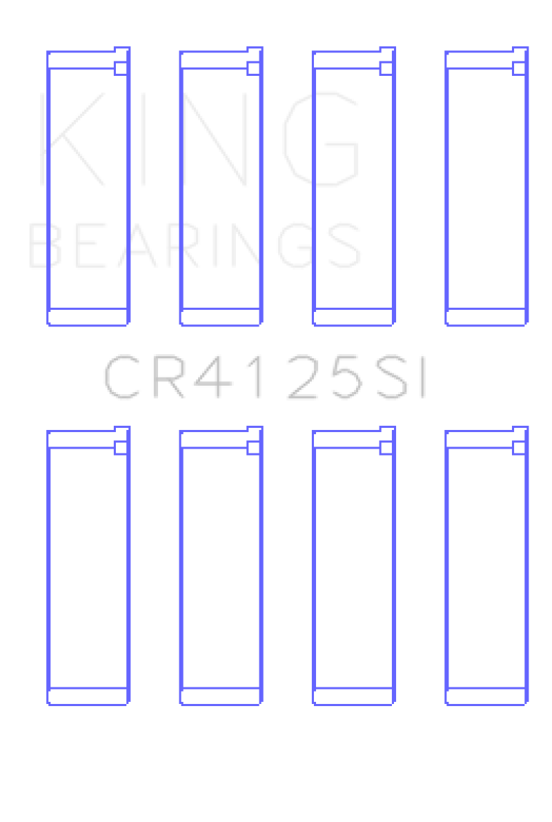 King Subaru EJ15/EJ16/EJ18/EJ20/EJ22/EJ25 (Size 0.5mm) Silicone Bi-Metal Alum Rod Bearing Set-thumbmail-1