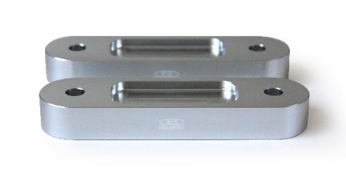 BLOX Honda S2000 Racing Front 20mm Thick Spacer Bump Steer Kit - Silver (Lowered 1in and more)-thumbmail-2