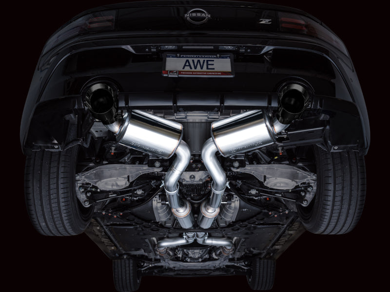 AWE 2023 Nissan Z RZ34 RWD Touring Edition Catback Exhaust System w/ Diamond Black Tips-thumbmail-8