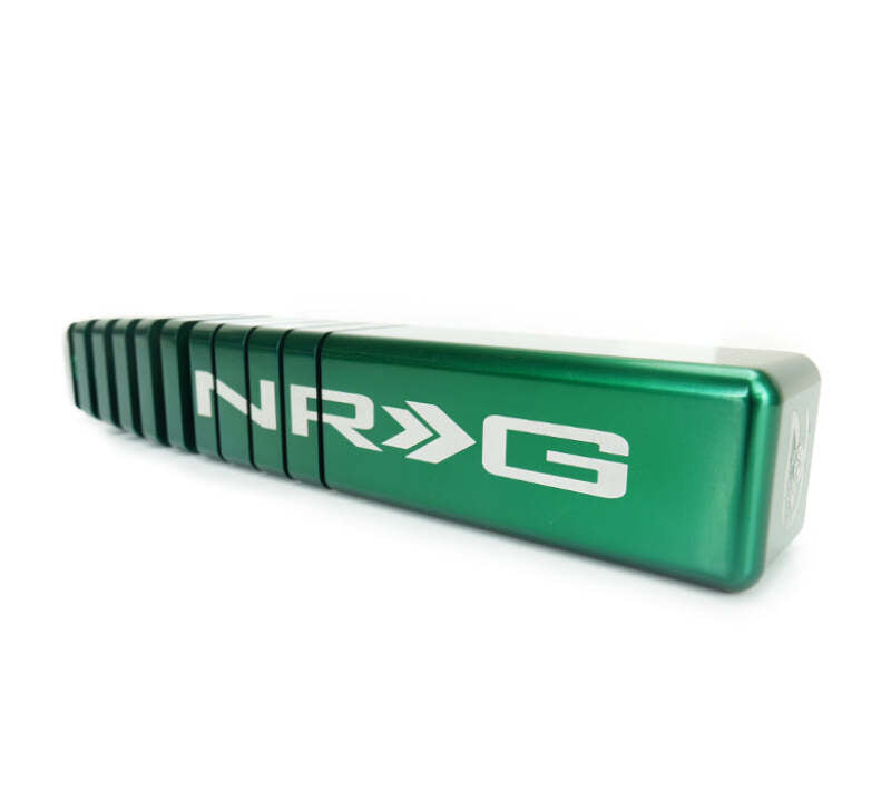 NRG Shift Knob - 20 Year Anniversary Weighted Square Heat Sink Tall - Green-thumbmail-1