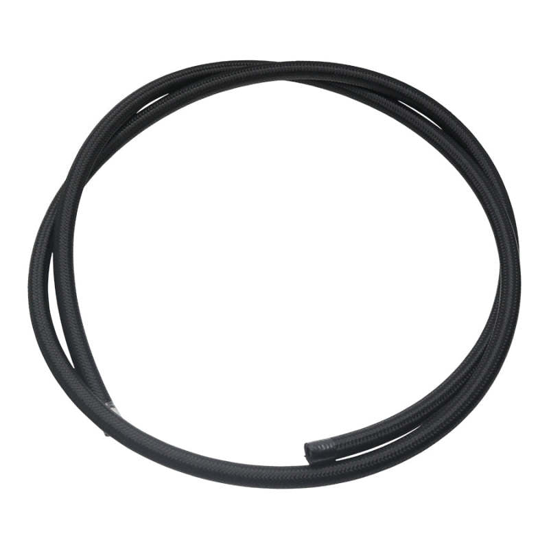 DeatschWerks 6AN Black Nylon Braided PTFE Hose - 6ft-thumbmail-1