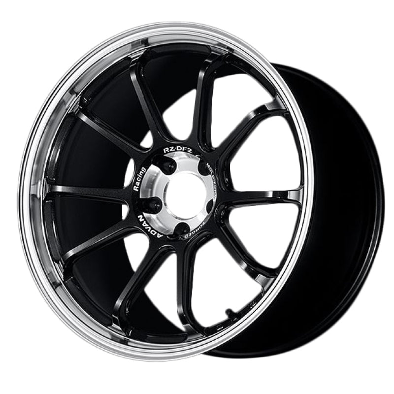 Advan RZ-DF2 19X9.5 +29 5-114.3 Diamond Cut & Racing Titanium- Black-thumbmail-1
