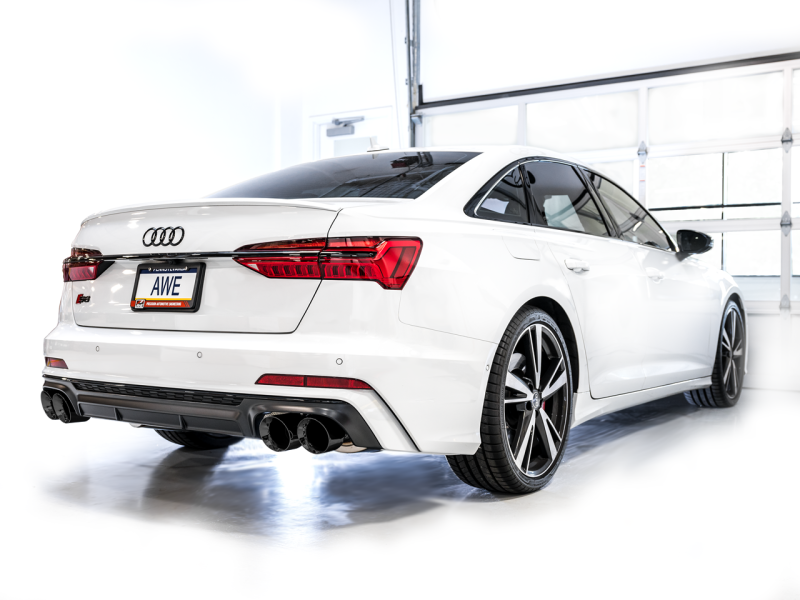 AWE Tuning 19-23 Audi C8 S6/S7 2.9T V6 AWD Track Edition Exhaust - Diamond Black Tips-thumbmail-6