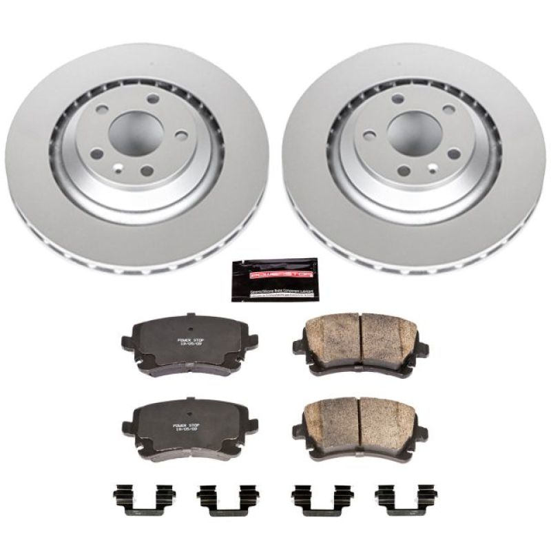 Power Stop 05-11 Audi A6 Quattro Rear Z23 Evolution Sport Coated Brake Kit-thumbmail-1