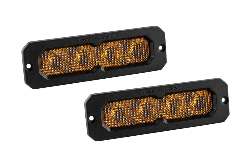 Diode Dynamics SS6 Sport Yellow Flood Flush ABL (pair) 3000K-thumbmail-1