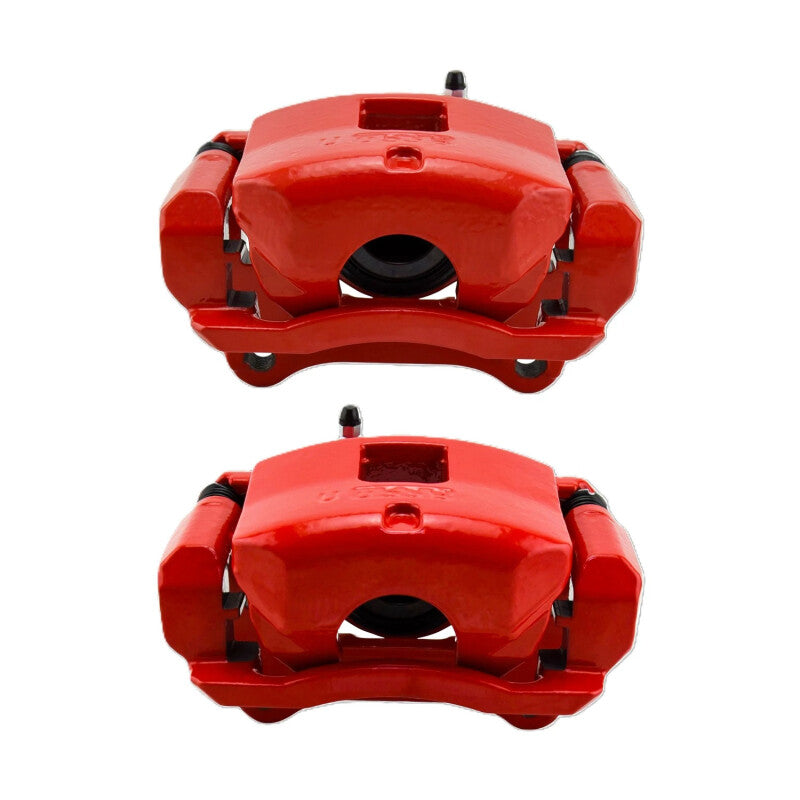Power Stop 18-22 GMC Terrain Front Red Caliper w/Bracket (Pair)-thumbmail-1