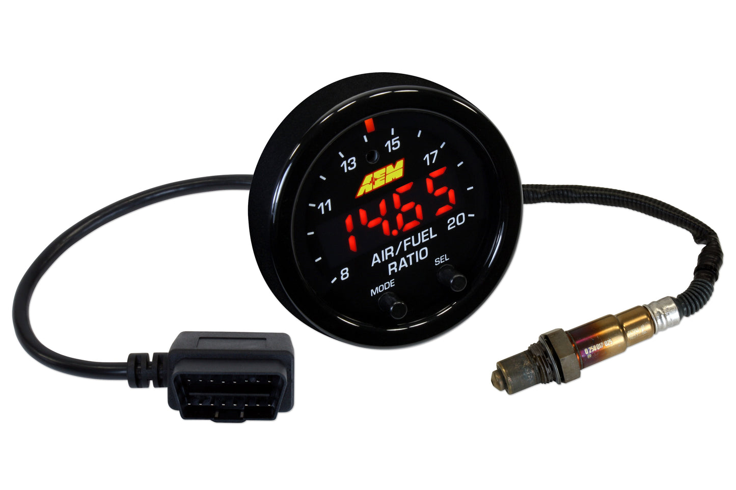 AEM X-Series OBDII Wideband UEGO AFR Sensor Controller Gauge