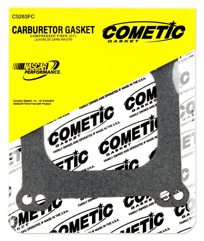 Cometic Holley 4 Barrel 4150 Style .047in Fiber Carburetor Gasket - 3.770in x 3.880in - Open Plenum-thumbmail-5